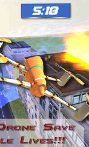 Rescue Drone Flight simulator 3D – Fly for emergency situation & secure people from fire 1