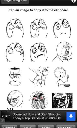 RageToSMS Lite - Rage Faces for Texting and SMS 1