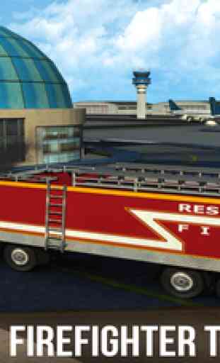 Real Airport Truck Driver: Emergency Fire-Fighter Rescue 4