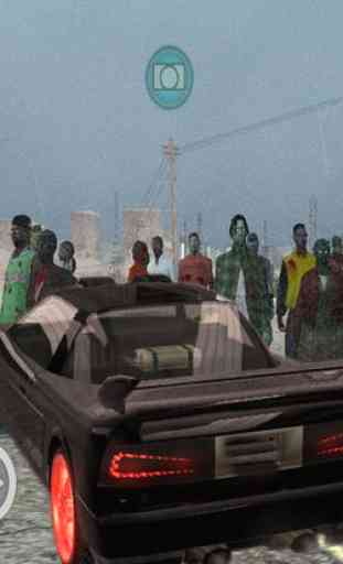 Real Lara Car driving in Zombie City 4