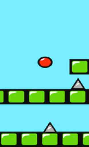 Red Bouncing Ball Spikes Free 2