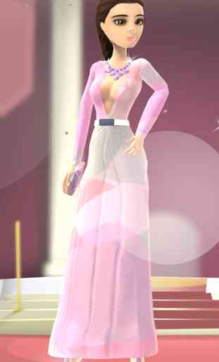 Red Carpet 3D Dress Up Game: Fashion Makeover Girls Games 1