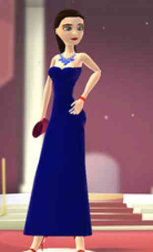Red Carpet 3D Dress Up Game: Fashion Makeover Girls Games 2