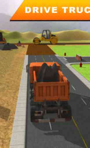 Road Builder Construction City 3D – Real Excavator Crane and Constructor Truck Simulator Game 1