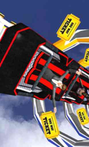 Roller Coaster Ride 3D Simulator 2016- Extreme amusement and adventure madness in fun park, Dive action in waterslide 3
