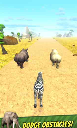 Safari Run Free - Wild Animal Jam Running Survival Games for Kids 2
