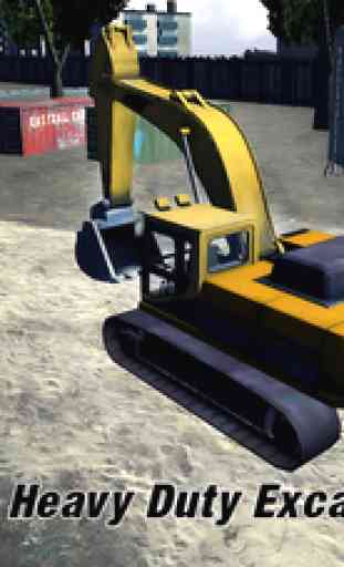 Sand Excavator – Heavy Duty Digger machine Construction Crane Dump Truck Loader 3D Simulator Game 2