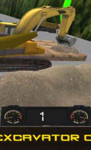 Sand Excavator Construction 3D - Real Trucker and Crane Parking Game 2