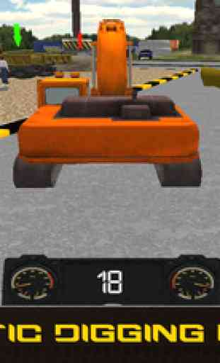 Sand Excavator Construction 3D - Real Trucker and Crane Parking Game 3