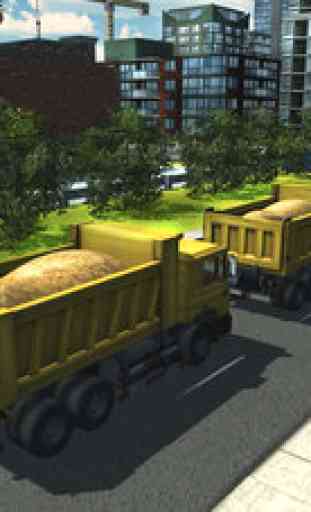 Sand Excavator Truck Simulator 3D – Heavy construction backhoe simulation game 3