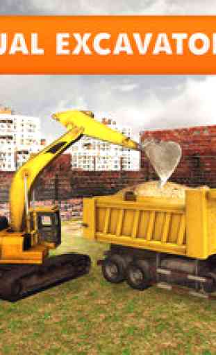 Sand Excavator Truck Simulator – real 3D construction crane game 3