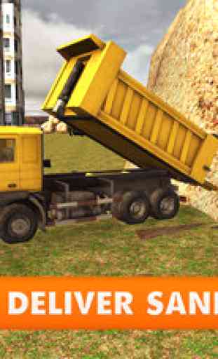 Sand Excavator Truck Simulator – real 3D construction crane game 4