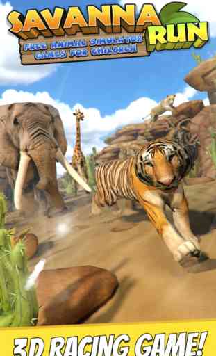 Savanna Run . Free Animal Simulator Games For Children 1