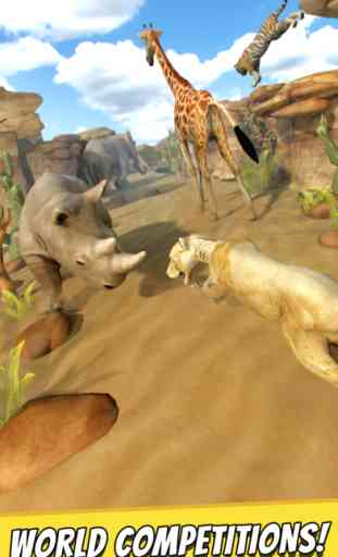 Savanna Run . Free Animal Simulator Games For Children 2