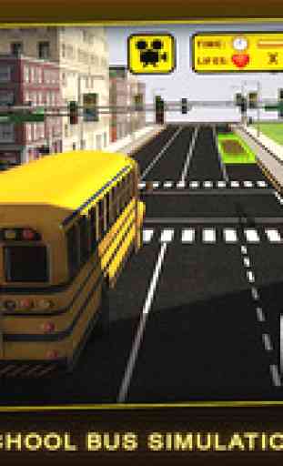 School Bus Simulator 3D – Drive crazy in city & Take Parking duty challenges for kids fun 1