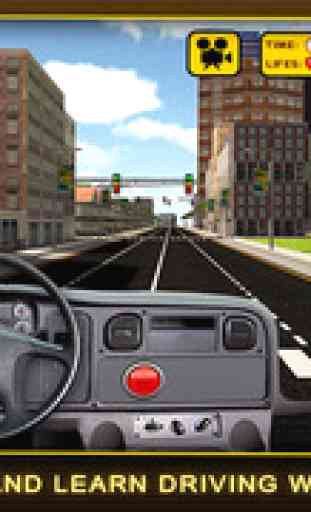 School Bus Simulator 3D – Drive crazy in city & Take Parking duty challenges for kids fun 2