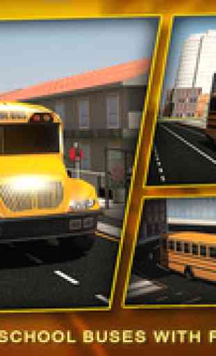 School Bus Simulator 3D – Drive crazy in city & Take Parking duty challenges for kids fun 4
