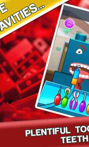 Sick Brick Dentist - Play A Dental Surgeon Care, Free Kids Game 4