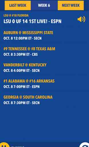 SEC Football Live - Radio, Scores & Schedules 2