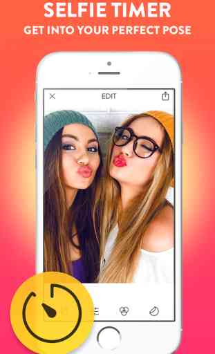 Selfie Camera - Photo Editor & Stick app with Cam Timer. 4