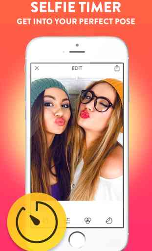 Selfie Camera PRO - Photo Editor & Stick app with Cam Timer 4