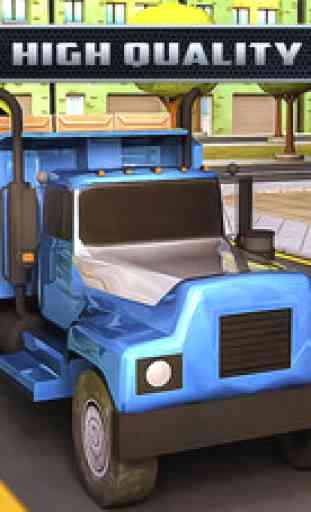 Semi Cargo Construction Truck with lorry Real Parking Rush 1