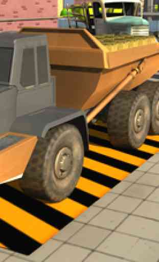 Semi Cargo Construction Truck with lorry Real Parking Rush 3