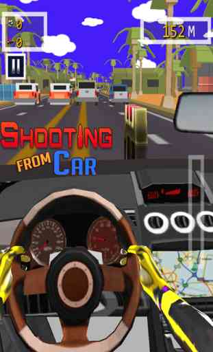 Shooting From Car - Free Car Racing & Shooting 3