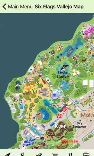 Six Flags Vallejo Map 2