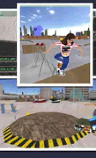 Skateboarding 3D Free Top Skater Action Board Game 3