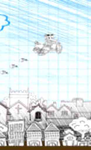 Sketch Man Airplane Bomber -  Extreme Aerial Warfare Mayhem Free 2