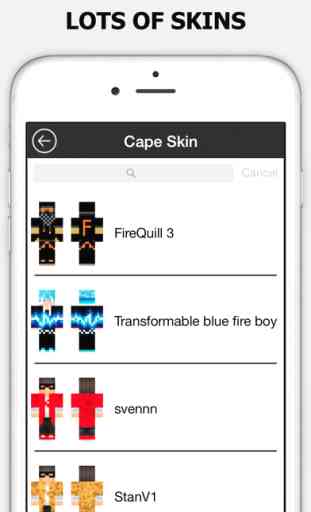 Skin with Cape Artwork for Minecraft PE Free 2