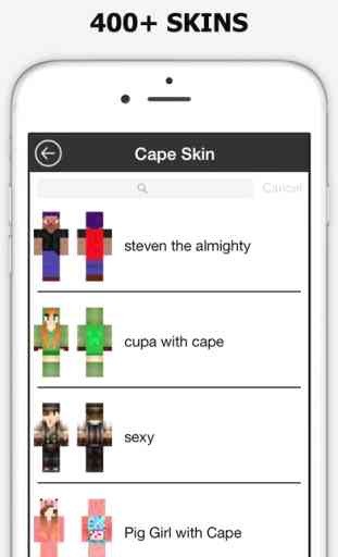 Skin with Cape Artwork for Minecraft PE Free 4