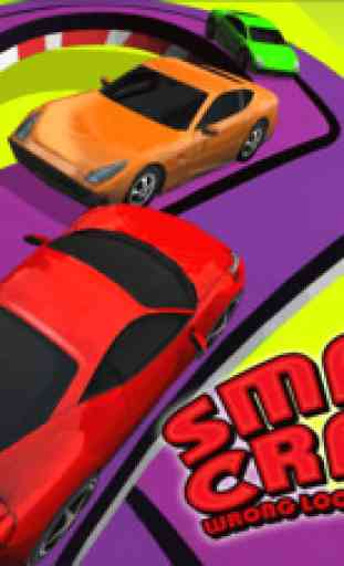 Slots Cars Smash Crash: A Wrong Way Loop Derby Driving Game 1