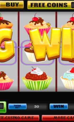 Slots Machines Spin & Win Fun Cupcakes in the House of Las Vegas Casino Games Free 2