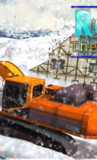 Snow Excavator Simulator 3D - Real trucker and dump truck simulation game 2