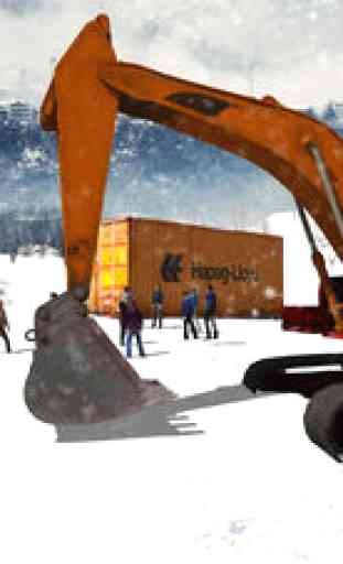 Snow Excavator Simulator 3D - Real trucker and dump truck simulation game 3