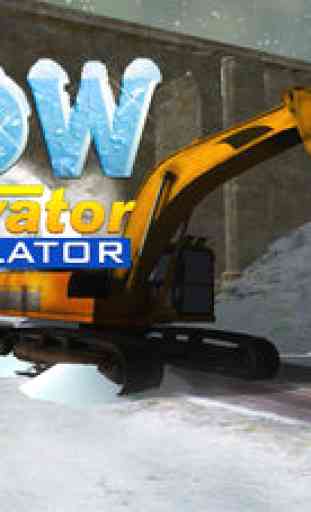 Snow Excavator Simulator 3D - Real trucker and dump truck simulation game 4
