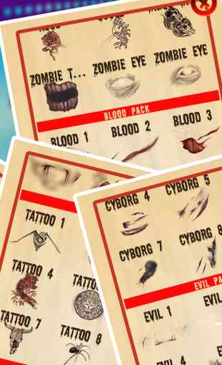 Special Effects Movie Makeup Artist FREE: Create blood, evil, zombie and cyborg faces with tattoos! 4