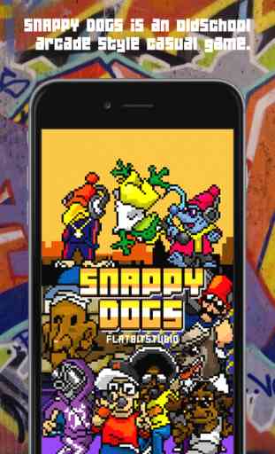 SNAPPY DOGS | 8bit hip hop casual game! 1