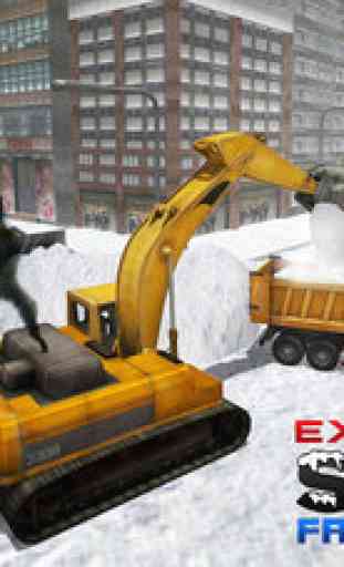 Snow Excavator Simulator 3D – Heavy truck operator game 4