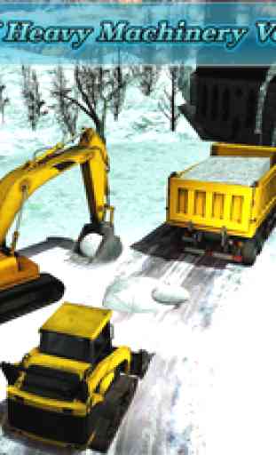 Snow Excavator Simulator: snowplow real driving 3