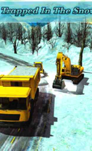 Snow Excavator Simulator: snowplow real driving 4
