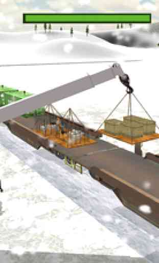 Snow Plow Rescue Train Driving 3D Simulator 2