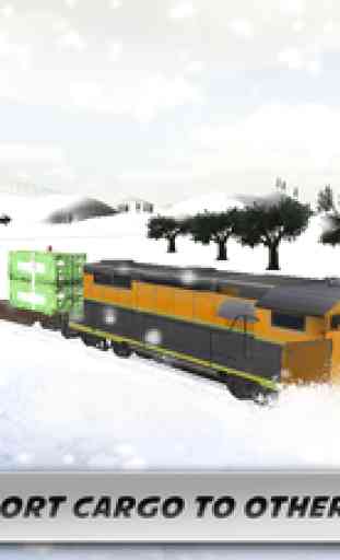 Snow Plow Rescue Train Driving 3D Simulator 4