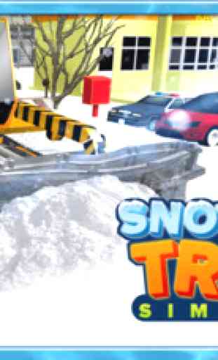 Snow Plow Truck Simulator 3D 4