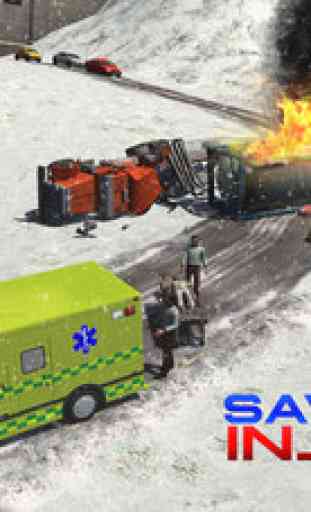 Snow Rescue 911 – An Emergency Ambulance driving Simulator 2