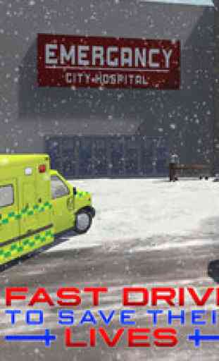 Snow Rescue 911 – An Emergency Ambulance driving Simulator 4