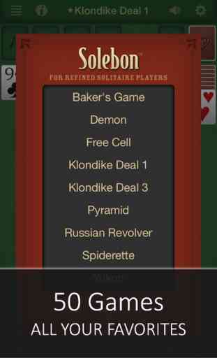 Solitaire Free for iPhone & iPad 3