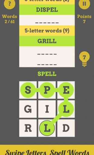 Spell Grid : Swipe Letters, Spell Words 1